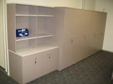 Mixture Of Modular Credenza, Overhead And Storage Cupboard